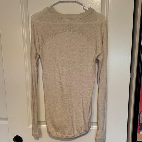 lululemon athletica wool Light Beige Long Sleeve sweater - Picture 7 of 10
